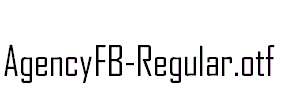 AgencyFB-Regular