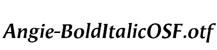 Angie-BoldItalicOSF