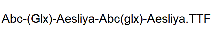 Abc-(Glx)-Aesliya-Abc(glx)-Aesliya