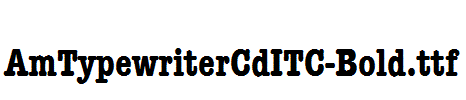AmTypewriterCdITC-Bold
