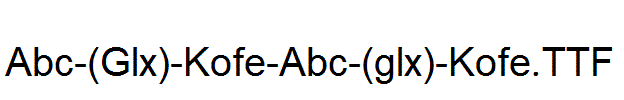 Abc-(Glx)-Kofe-Abc-(glx)-Kofe