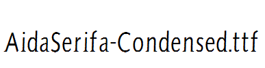 AidaSerifa-Condensed