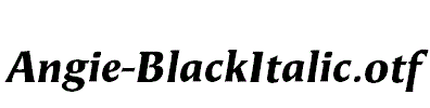 Angie-BlackItalic