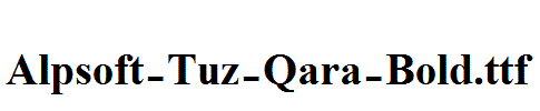 Alpsoft-Tuz-Qara-Bold