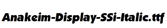 Anakeim-Display-SSi-Italic