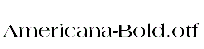 Americana-Bold