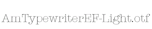 AmTypewriterEF-Light