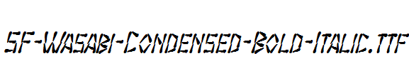 SF-Wasabi-Condensed-Bold-Italic