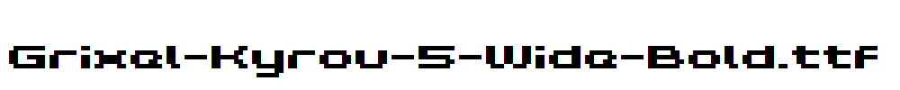 Grixel-Kyrou-5-Wide-Bold