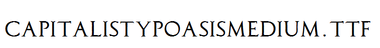 CapitalisTypOasisMedium