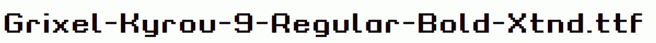 Grixel-Kyrou-9-Regular-Bold-Xtnd