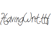 HavingWrit