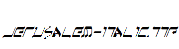 Jerusalem-Italic