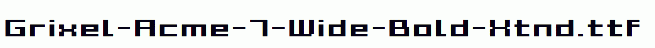 Grixel-Acme-7-Wide-Bold-Xtnd