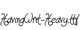 HavingWrit-Heavy