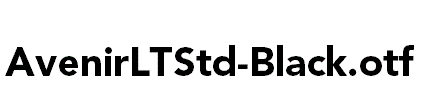 AvenirLTStd-Black