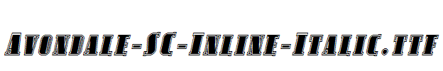 Avondale-SC-Inline-Italic