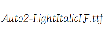 Auto2-LightItalicLF