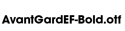 AvantGardEF-Bold