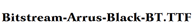 Bitstream-Arrus-Black-BT