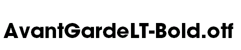 AvantGardeLT-Bold