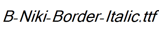 B-Niki-Border-Italic
