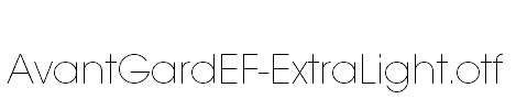 AvantGardEF-ExtraLight