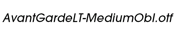 AvantGardeLT-MediumObl