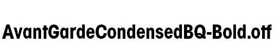AvantGardeCondensedBQ-Bold