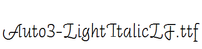 Auto3-LightItalicLF