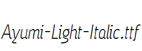 Ayumi-Light-Italic