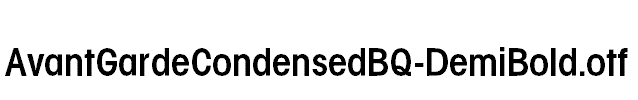 AvantGardeCondensedBQ-DemiBold