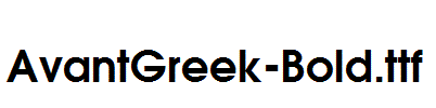 AvantGreek-Bold