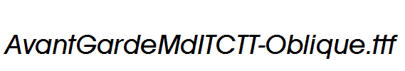 AvantGardeMdITCTT-Oblique