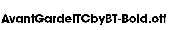 AvantGardeITCbyBT-Bold
