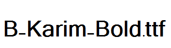 B-Karim-Bold