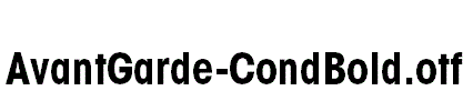 AvantGarde-CondBold
