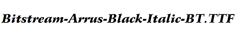 Bitstream-Arrus-Black-Italic-BT
