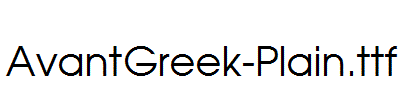 AvantGreek-Plain