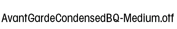 AvantGardeCondensedBQ-Medium