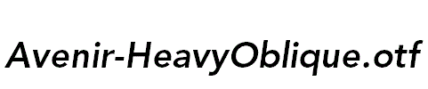 Avenir-HeavyOblique