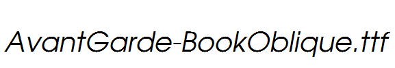 AvantGarde-BookOblique