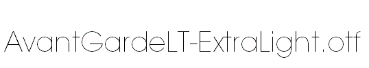 AvantGardeLT-ExtraLight