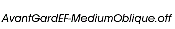 AvantGardEF-MediumOblique