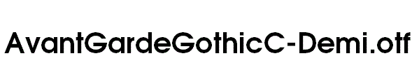 AvantGardeGothicC-Demi