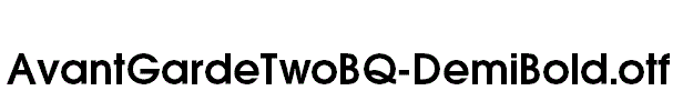 AvantGardeTwoBQ-DemiBold