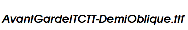 AvantGardeITCTT-DemiOblique