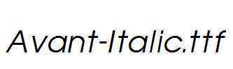 Avant-Italic