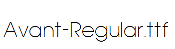 Avant-Regular