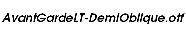 AvantGardeLT-DemiOblique